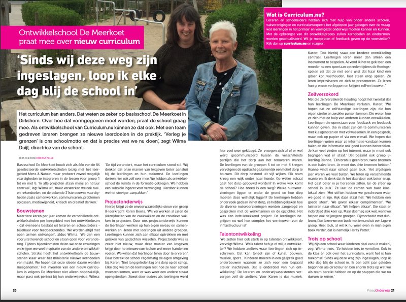 Meerkoet ontwerp mee aan nieuw curriculum